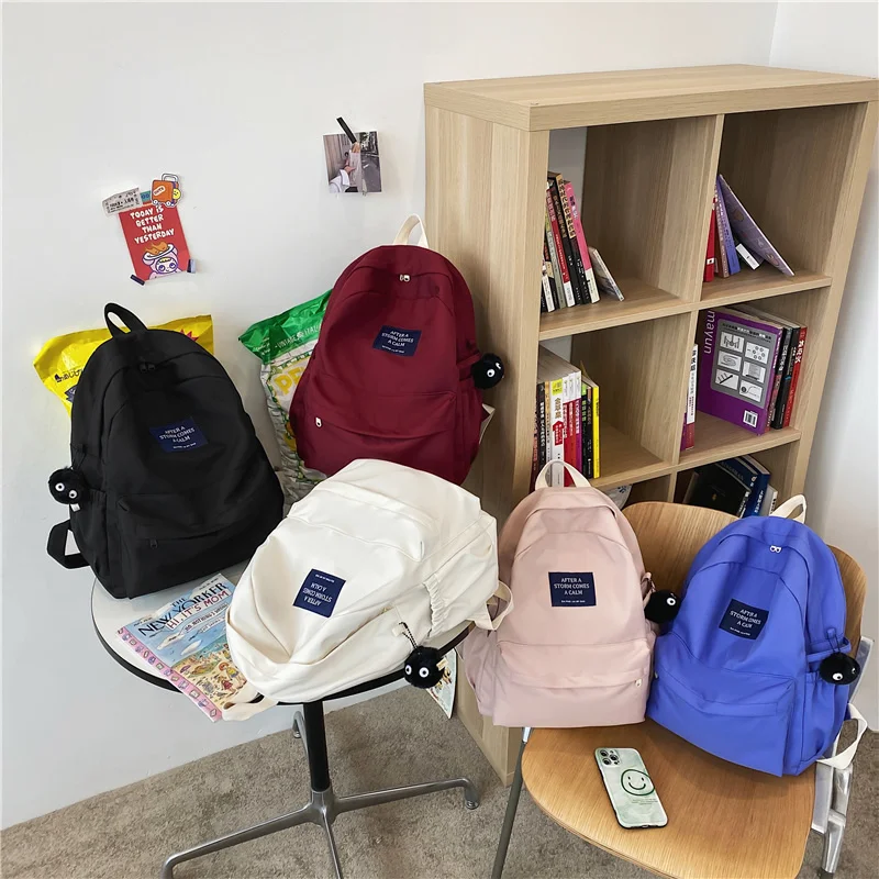 2023, женские рюкзаки в корейском стиле, милые водонепроницаемые нейлоновые школьные сумки Kawaii, студенческие сумки для девочек-подростков, рюкзак для ноутбука . ' - ' . 4
