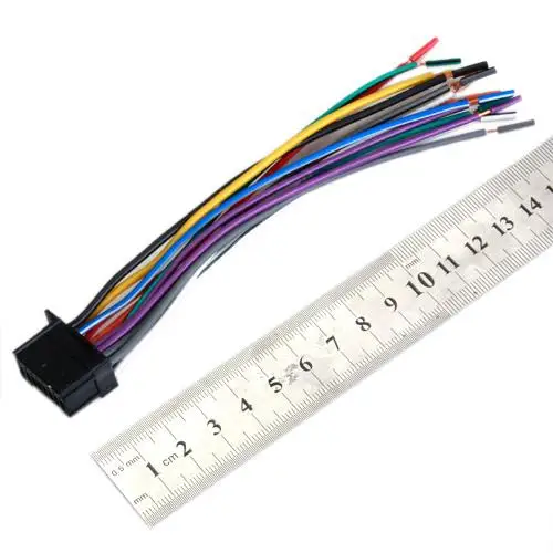 2350 16-контактный разъем жгута проводов ISO, штекер автомобильного стереокабеля . ' - ' . 0