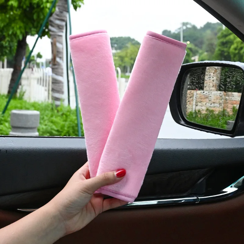 2шт Чехол для ремня безопасности автомобиля Плечевой чехол для ремня безопасности Дышащая Защита Накладка для плечевого ремня Автостайлинг Автоаксессуары . ' - ' . 2