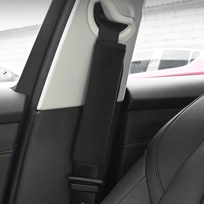 2шт Чехол для ремня безопасности автомобиля Плечевой чехол для ремня безопасности Дышащая Защита Накладка для плечевого ремня Автостайлинг Автоаксессуары . ' - ' . 3