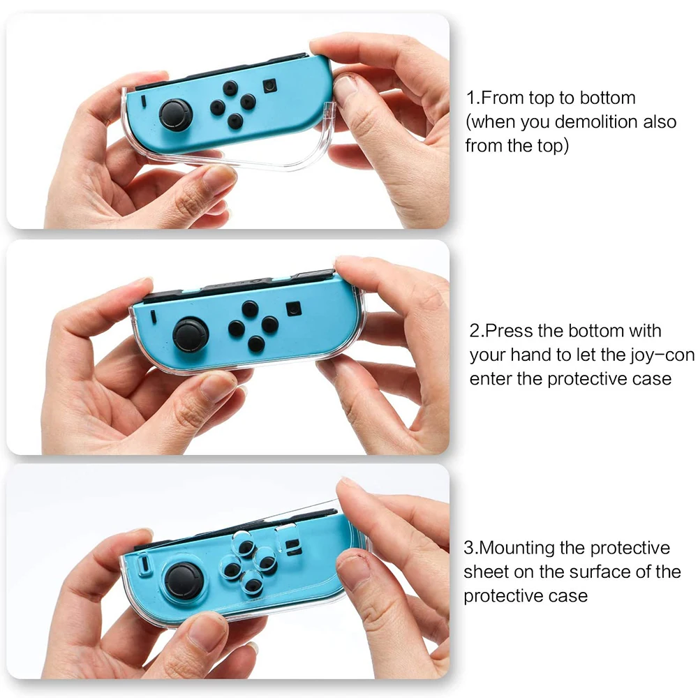 3 в 1 для Nintendo Switch TV Dock Case Аниме Жесткая пластиковая крышка Задняя кнопка для Nintendo Switch Защитные Аксессуары . ' - ' . 1