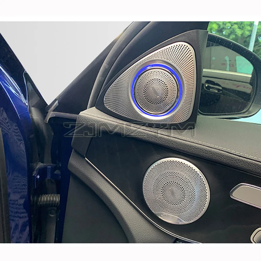 3D Вращение Светящийся Твитер Динамик Для Mercedes Benz W222 W205 W213 X253 W222 GLC E S C Громкоговоритель СВЕТОДИОДНЫЙ Высокие Частоты Аудио Труба Рожок . ' - ' . 1