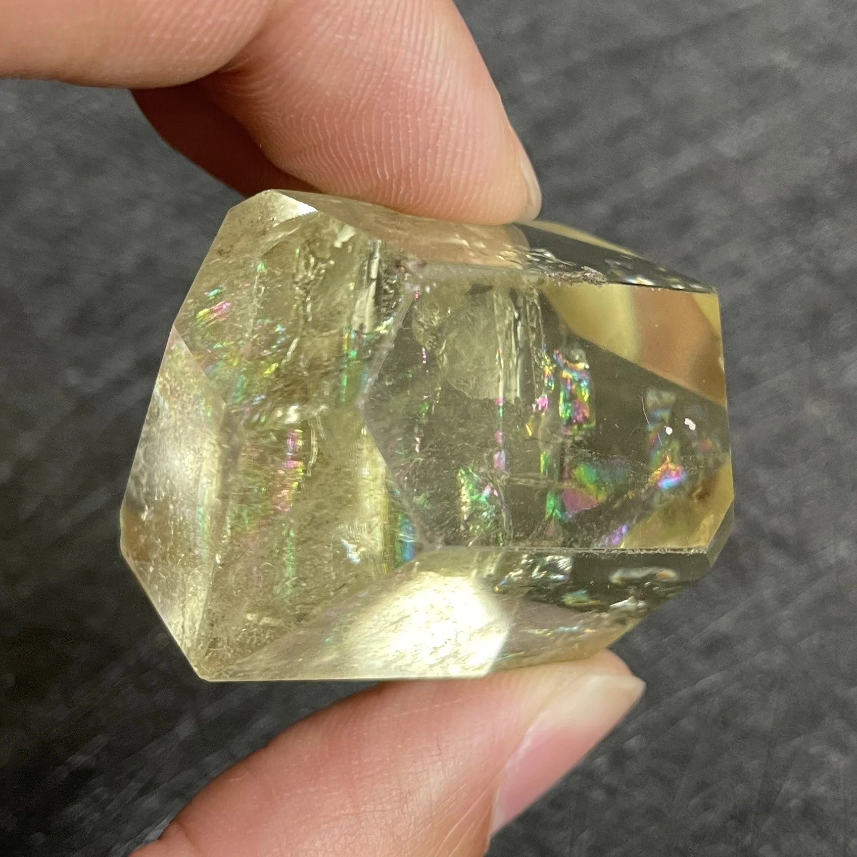 59 г натурального камня Радужный цитрин, кварцевый наконечник палочки, полированный кристалл, обелиск, Желтое хрустальное украшение, камень для исцеления Рейки . ' - ' . 4