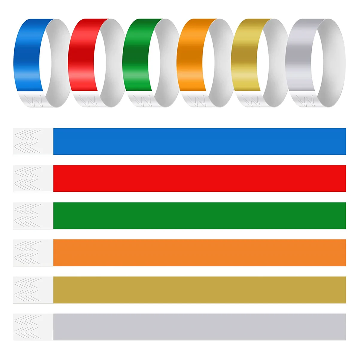 600 ШТ Неоновых Цветных Браслетов для Мероприятий, Синтетических Бумажных Водонепроницаемых Легких Браслетов Для Идентификации Активности . ' - ' . 0