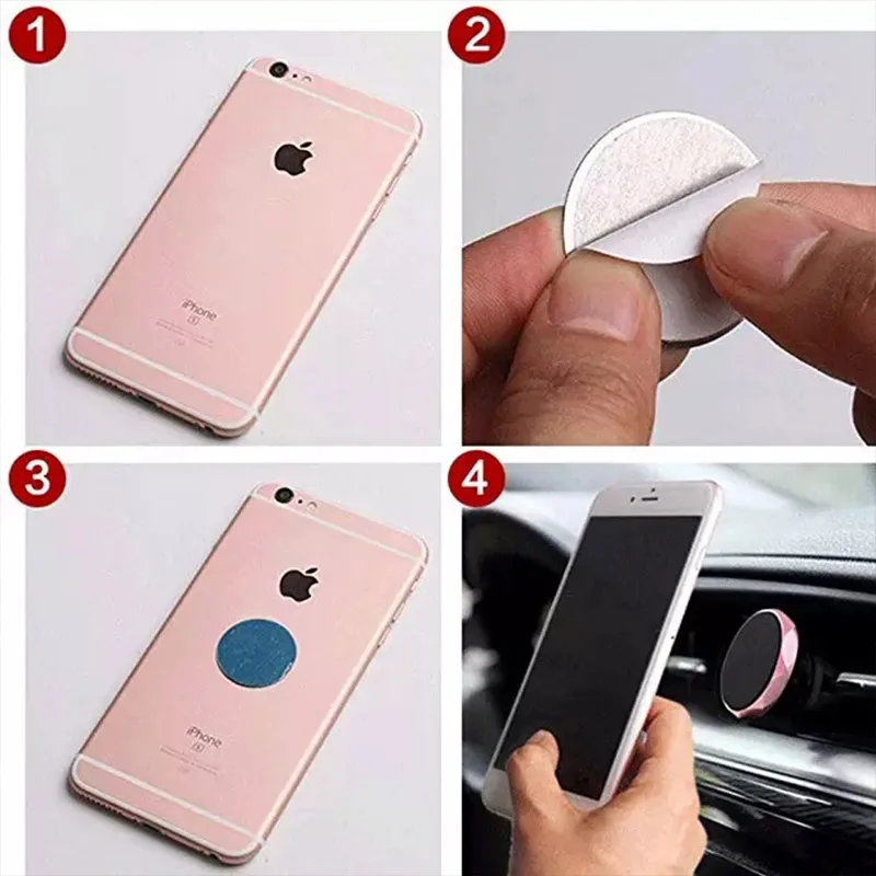 7-10ШТ Наклейка размером 30x0,3 мм Металлическая пластина диск железный лист для магнита Держатель мобильного телефона Для магнитных автомобильных держателей подставок для телефонов . ' - ' . 3