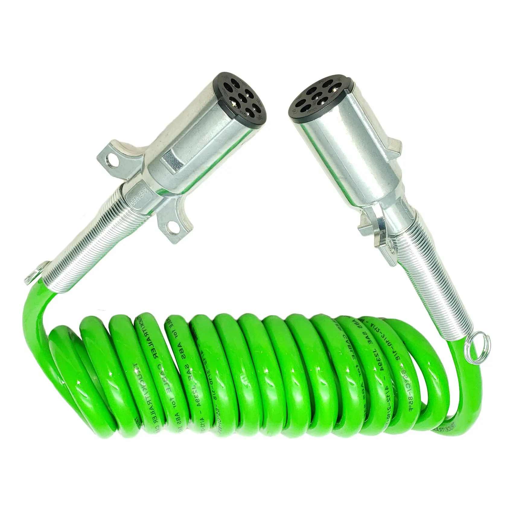 7-Полосный ABS 15-дюймовый зеленый Катушечный прицеп Электрический кабель Шнур питания 12-дюймовый провод EL27715 590161 . ' - ' . 1