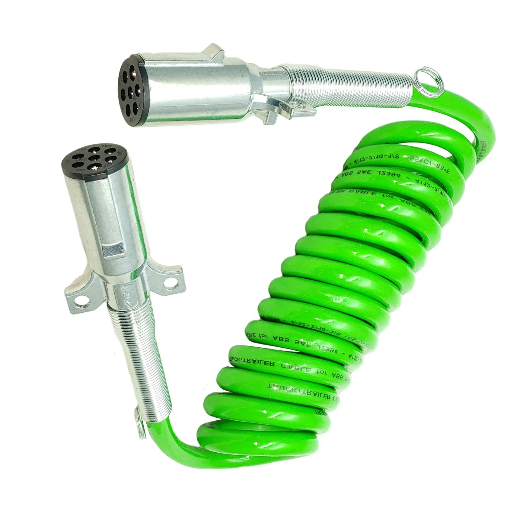 7-Полосный ABS 15-дюймовый зеленый Катушечный прицеп Электрический кабель Шнур питания 12-дюймовый провод EL27715 590161 . ' - ' . 3