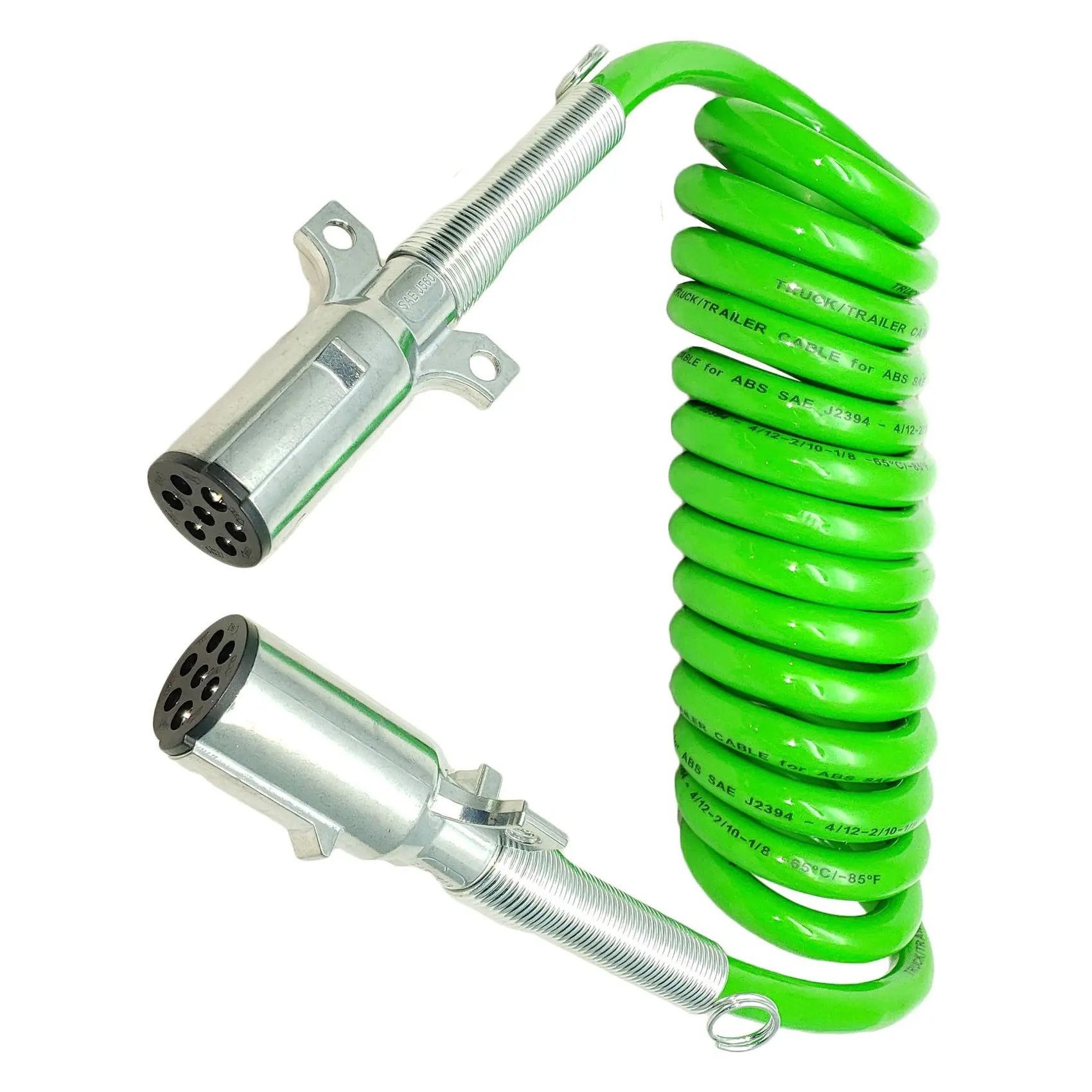 7-Полосный ABS 15-дюймовый зеленый Катушечный прицеп Электрический кабель Шнур питания 12-дюймовый провод EL27715 590161 . ' - ' . 4