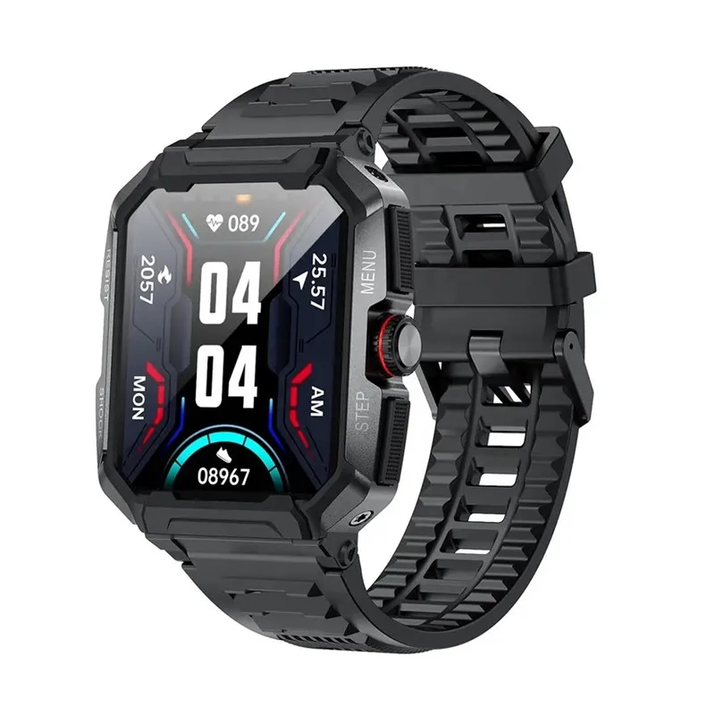 AK47 Смарт-часы 1,85 Дюйма HD С Большим Экраном Мужские Наручные Часы Для Занятий Спортом На открытом воздухе BT Call AI Voice 400mAh Мониторинг здоровья Smartwatch . ' - ' . 0
