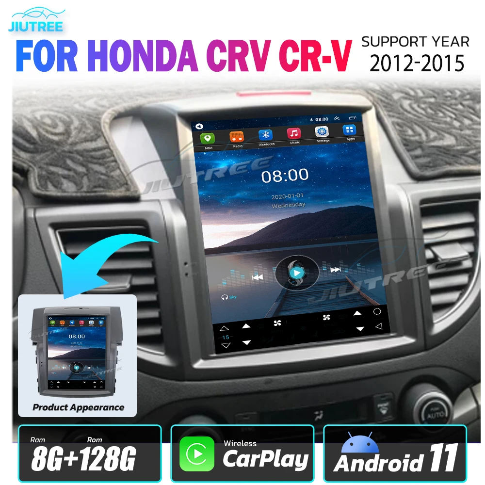 Android Мультимедийный Плеер Для Honda CRV CR-V 2012 2013-2016 Вертикальный Экран Автомобильный GPS Навигация Радио 4G WIFI Carplay Головное устройство . ' - ' . 0