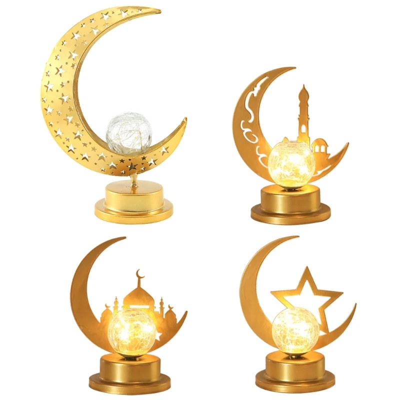 Eid Led Light Moon Star Декоративное украшение для свадьбы, Дня рождения, фестиваля, вечеринки M76D . ' - ' . 4