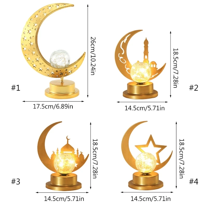 Eid Led Light Moon Star Декоративное украшение для свадьбы, Дня рождения, фестиваля, вечеринки M76D . ' - ' . 5