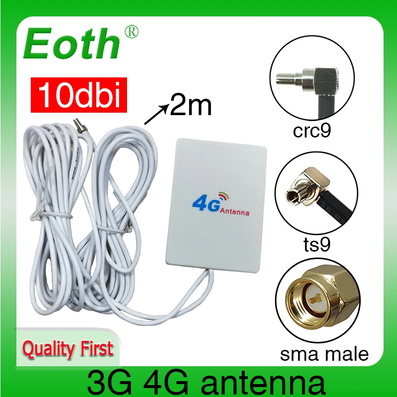 Eoth 3G 4G lte антенна 10dbi CRC9 Разъем antenne маршрутизатор внешний ретранслятор беспроводной модем antene . ' - ' . 0