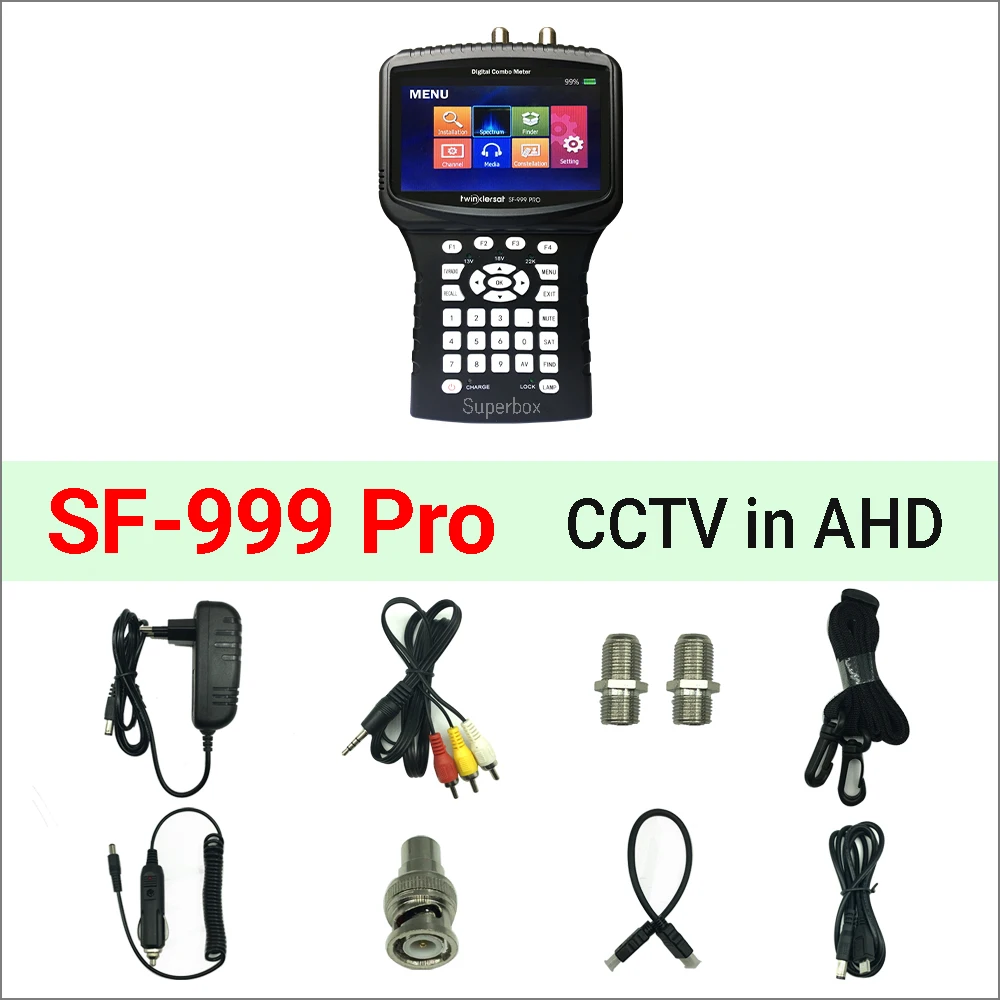 HD Комбинированный Измеритель сигнала Twinkler SF-999 Pro 4,3 