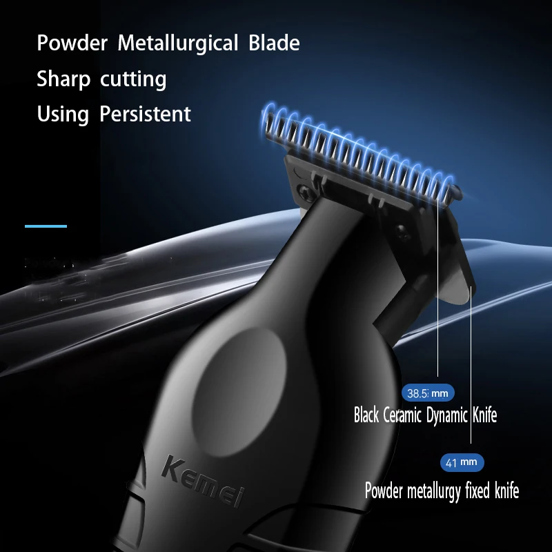 Kemei 2299 Профессиональный электрический парикмахерский триммер для мужчин, машинка для стрижки бороды, Аккумуляторная машинка для стрижки волос, 0 мм . ' - ' . 1