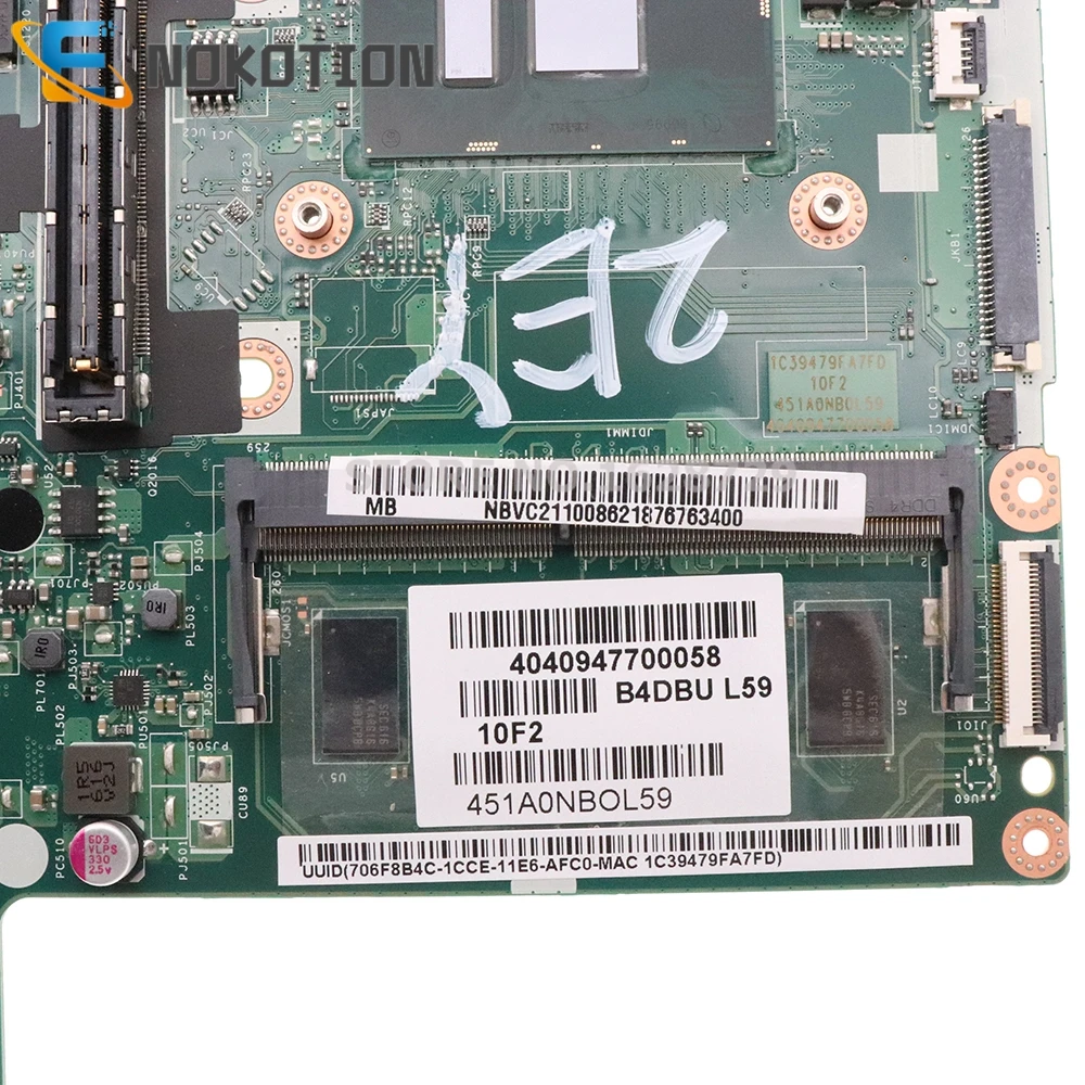 NOKOTION NBVC211008 NB.VC211.008 B4DBU LA-D301P Для Acer P648 TMP648 TMP648-M Материнская плата ноутбука 940M графический процессор SR2EY I5-6200U . ' - ' . 2