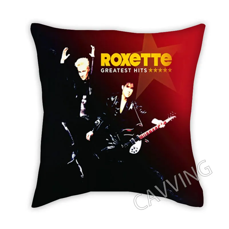 Roxette Rock 3D Принт Декоративные наволочки из полиэстера, наволочки на квадратной молнии, наволочки для фанатов, подарки для домашнего декора J02 . ' - ' . 2