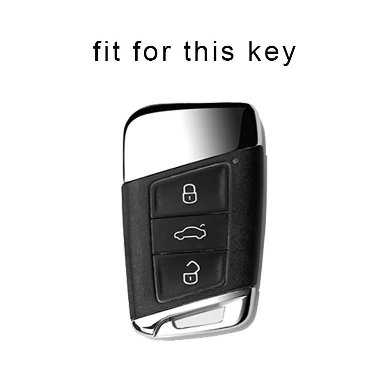 TPU Кожаный Автомобильный Смарт-Ключ Чехол Сумка Shell Fob Брелок для VW Volkswagen Passat B8 Magotan Golf Для Skoda Kodiaq Superb A7 . ' - ' . 1