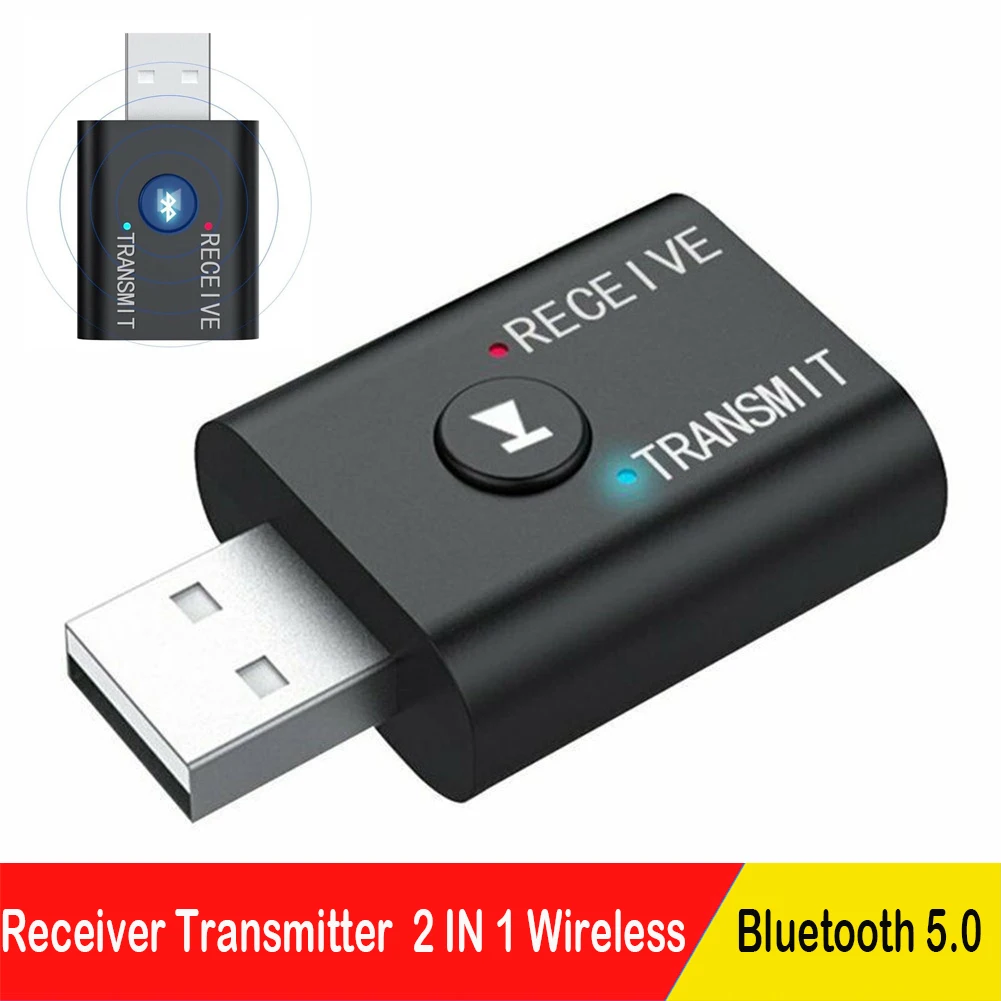 TR6 Bluetooth 5.0 Приемник передатчик 2 В 1 Беспроводной аудио 3,5 мм USB Aux Музыкальный адаптер для автомобильного динамика ПК телевизора . ' - ' . 0