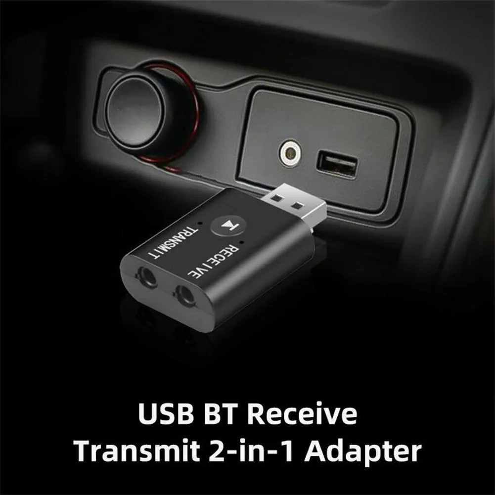 TR6 Bluetooth 5.0 Приемник передатчик 2 В 1 Беспроводной аудио 3,5 мм USB Aux Музыкальный адаптер для автомобильного динамика ПК телевизора . ' - ' . 3