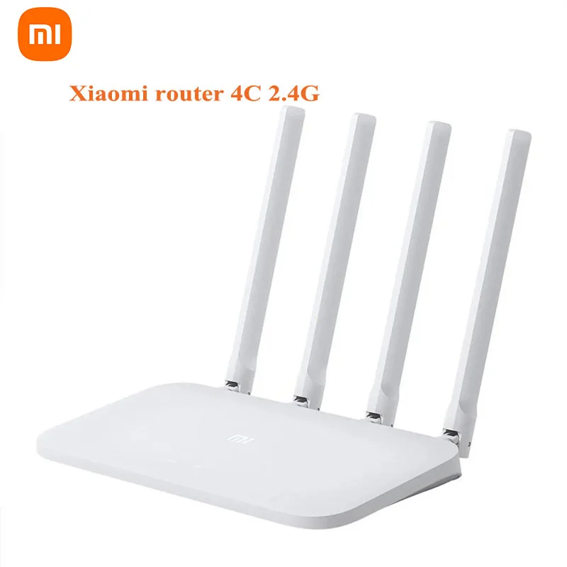 Xiaomi Mi WIFI Маршрутизатор 4C 64 RAM 300 Мбит/с 2,4 G 802.11 b/g/ n 4 Антенны Диапазонные Беспроводные Маршрутизаторы WiFi Ретранслятор Mihome APP Control . ' - ' . 0