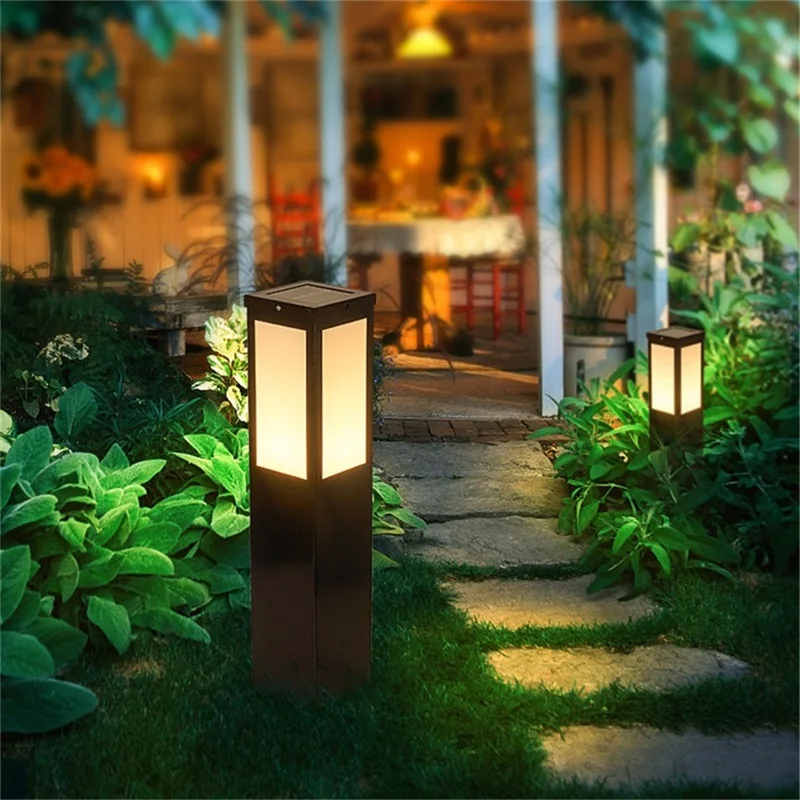 · TEMOU Солнечный светильник для газона, Наружный светодиодный Водонепроницаемый Современный Садовый светильник, домашний Декоративный светильник для виллы Duplex Park . ' - ' . 1