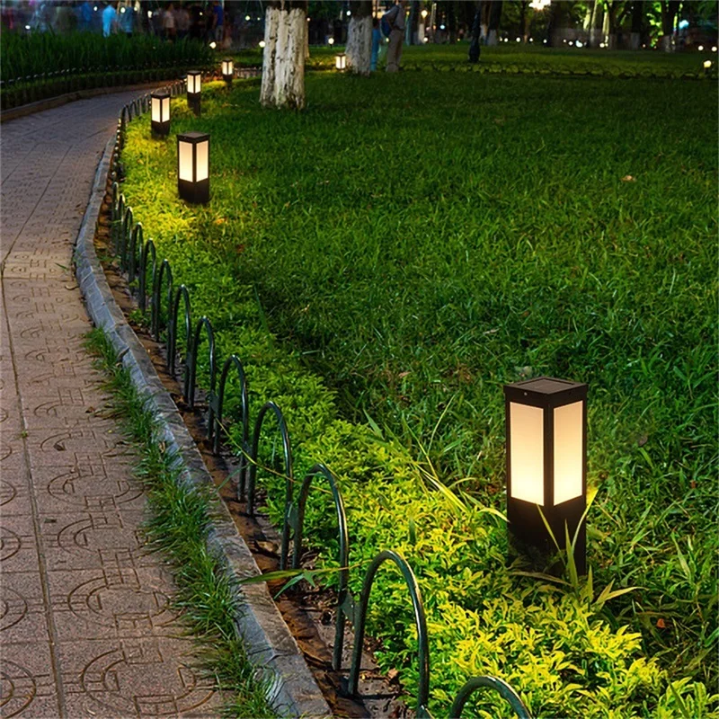 · TEMOU Солнечный светильник для газона, Наружный светодиодный Водонепроницаемый Современный Садовый светильник, домашний Декоративный светильник для виллы Duplex Park . ' - ' . 2