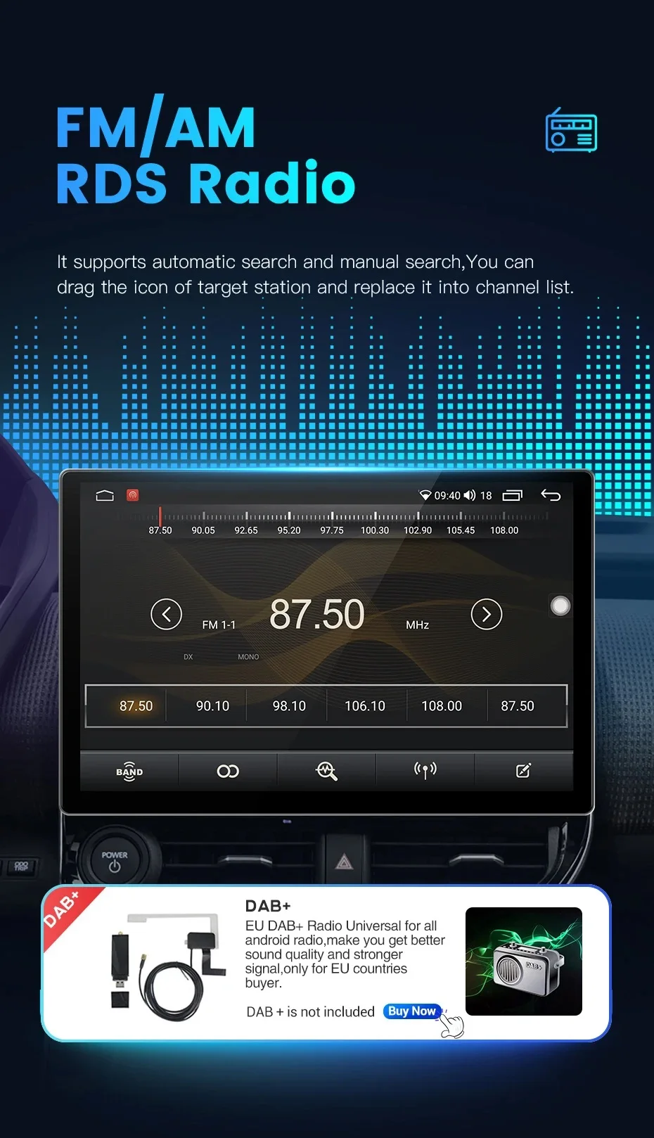 Автомагнитола OMNITEK Android 10 для Honda Jazz Fit 2007-2013 Стерео мультимедийный видеоплеер Carplay Авто GPS Навигация 2din . ' - ' . 2