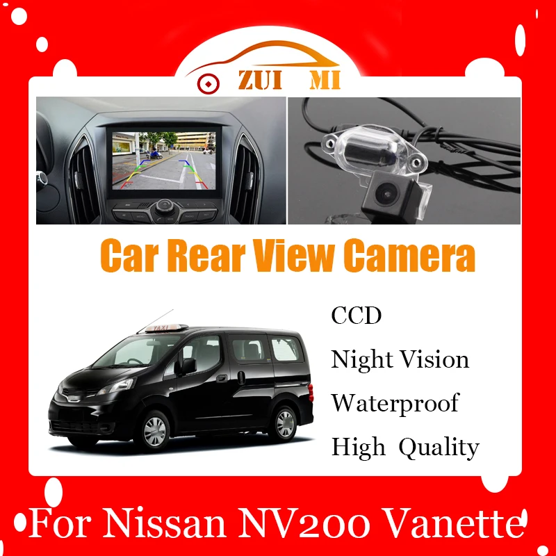 Автомобильная Камера Заднего Вида Заднего Вида Для Nissan NV200 Vanette 2009 ~ 2015 Водонепроницаемая CCD Full HD Резервная Парковочная Камера Ночного Видения . ' - ' . 0