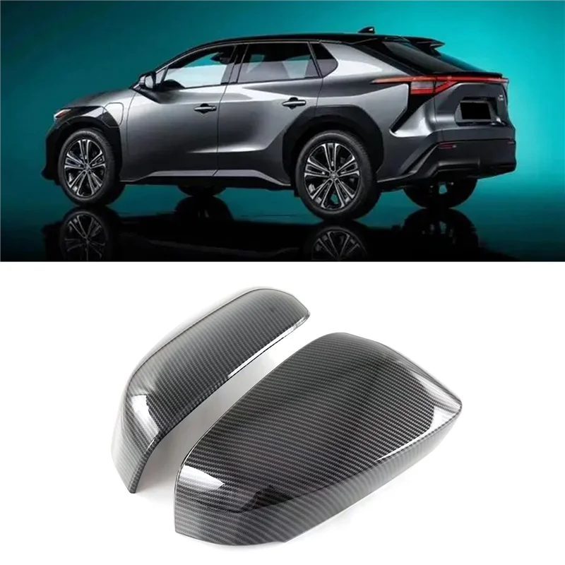 Автомобильное Углеродное Волокно ABS Боковое Зеркало Заднего Вида Gl Крышка Наклейка Крышка Отделка Автомобиля Для Укладки Подходит для Toyota BZ4X Pro 2022 . ' - ' . 5