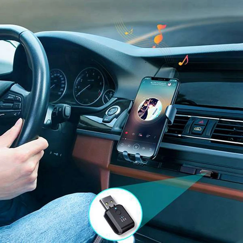 Автомобильный беспроводной радиомодулятор Bluetooth 5.0 с FM-передатчиком, 2 пары автомобильных радиомодуляторов, автомобильный FM-передатчик, детали ABS . ' - ' . 3