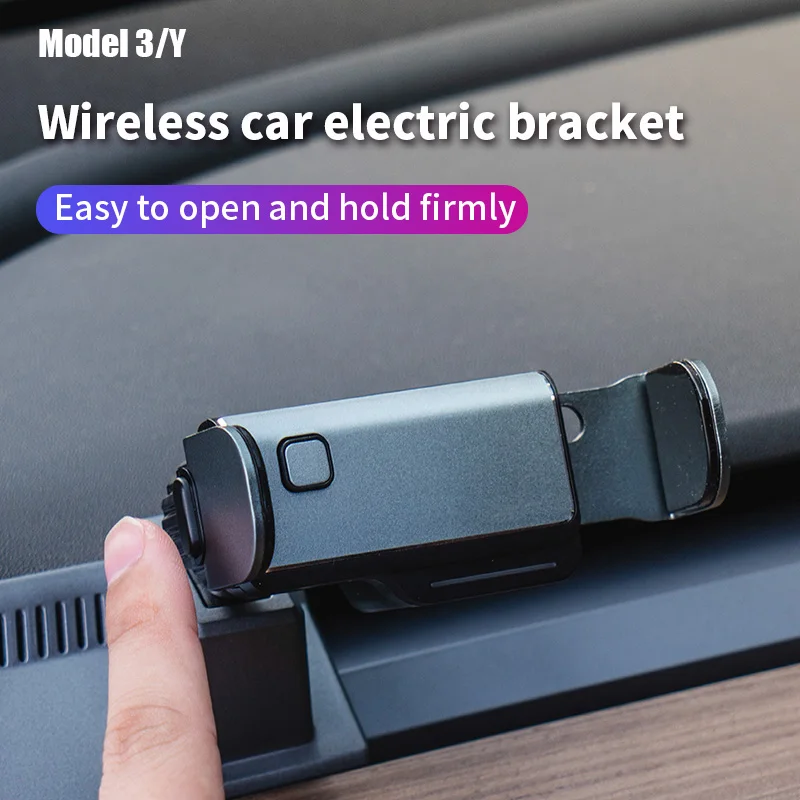 Автомобильный держатель телефона электрический кронштейн Для tesla модель 3 2019-2020 Мобильный телефон электрический крепежный кронштейн автомобильные аксессуары . ' - ' . 0