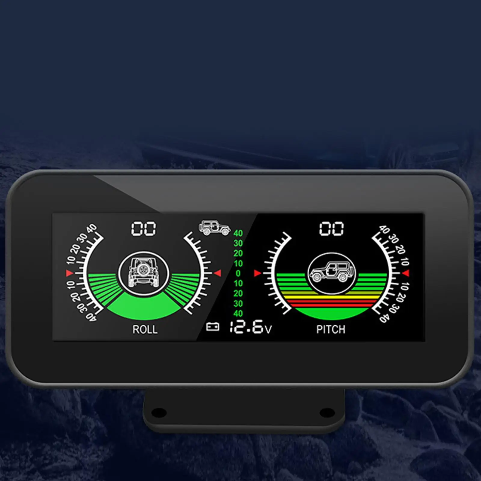 Автомобильный измеритель наклона Прибор безопасности Автомобильный инклинометр Датчик уровня наклона для грузовых автомобилей Принадлежности для автофургона . ' - ' . 0