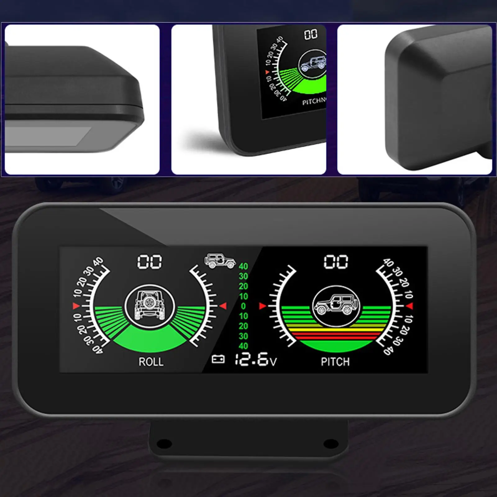 Автомобильный измеритель наклона Прибор безопасности Автомобильный инклинометр Датчик уровня наклона для грузовых автомобилей Принадлежности для автофургона . ' - ' . 1