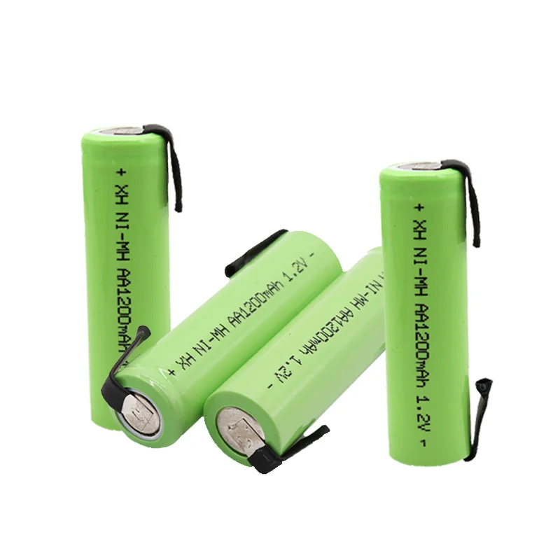 Аккумуляторная батарея AA NiMH, 1,2 В, 1200 мАч, со сварочными штифтами, стабильная и безопасная зарядка, подходит для электрической зубной щетки . ' - ' . 3