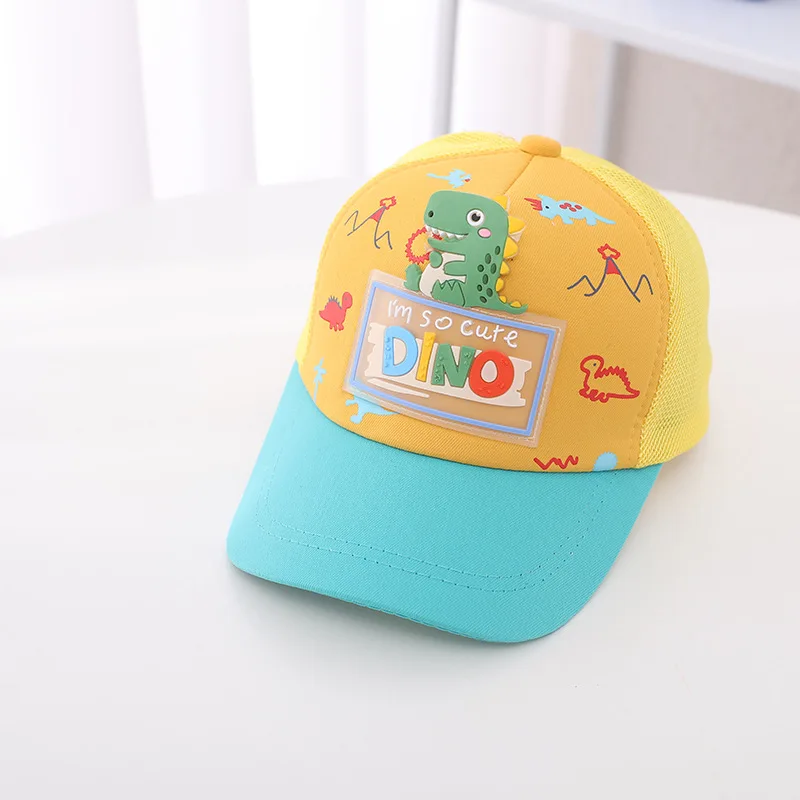 Бейсболка для малышей для мальчиков и девочек, детская кепка дальнобойщика с мультяшным динозавром, детская шляпа от 2 до 7 лет, летняя кепка от солнца, дышащая сетчатая кепка . ' - ' . 5