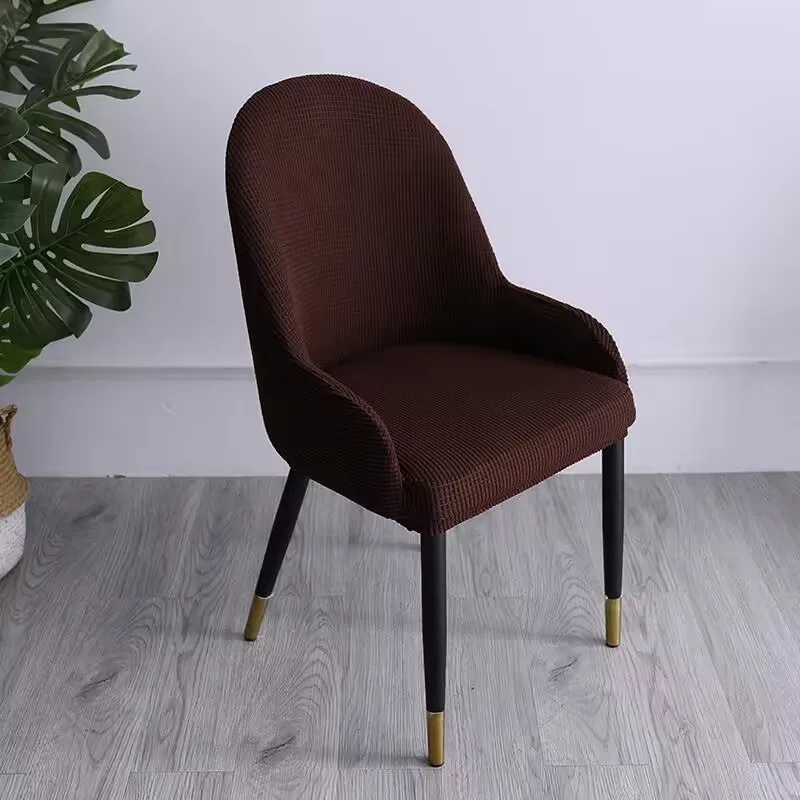 Большой изогнутый чехол для стула Простые современные универсальные чехлы для стульев специальной формы, подушка для спинки, Встроенный эластичный табурет . ' - ' . 3