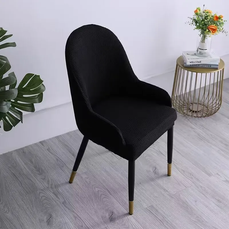Большой изогнутый чехол для стула Простые современные универсальные чехлы для стульев специальной формы, подушка для спинки, Встроенный эластичный табурет . ' - ' . 5
