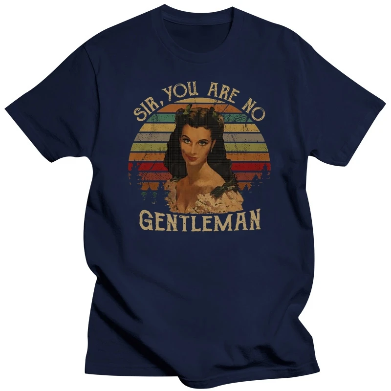 Бренд Scarlett Ohara, сэр, Вы не джентльмен, винтажная футболка, мужская футболка с коротким рукавом . ' - ' . 1