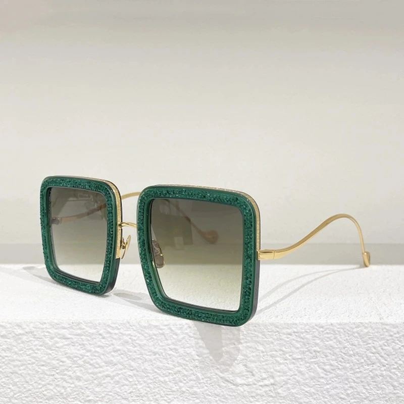 Брендовые дизайнерские солнцезащитные очки, женские Цветные Квадратные солнцезащитные очки, женские футуристические солнцезащитные очки в стиле ретро, Прямоугольные солнцезащитные очки . ' - ' . 1