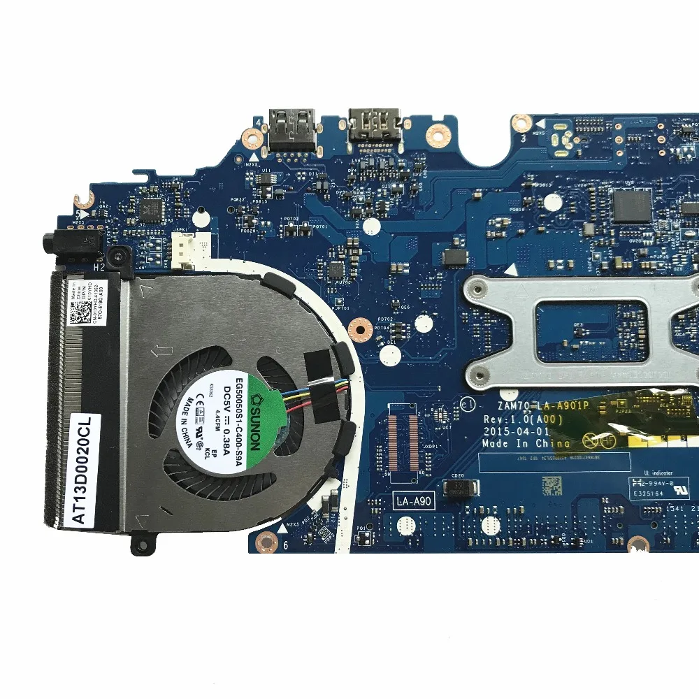 Восстановленная Высококачественная Материнская плата для ноутбука DELL серии E5450 CN-0X4VXX 0X4VXX X4VXX ZAM70 LA-A901P С процессором i5-5200U . ' - ' . 3