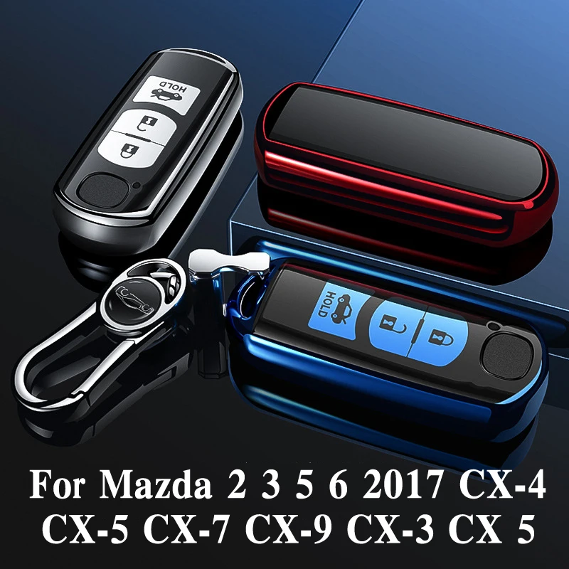 Высокое качество PC + TPU чехол для ключей защитный чехол держатель для Mazda 2 3 5 6 2017 CX-4 CX-5 CX-7 CX-9 CX-3 Аксессуары . ' - ' . 1
