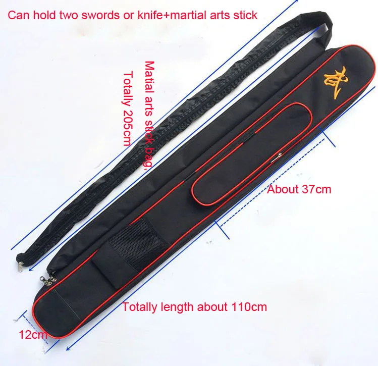 Высокое качество Оксфорд вышивка ушу меч сумки нож многофункциональный набор для боевых искусств тай-чи кендо кунг-фу сумка . ' - ' . 4
