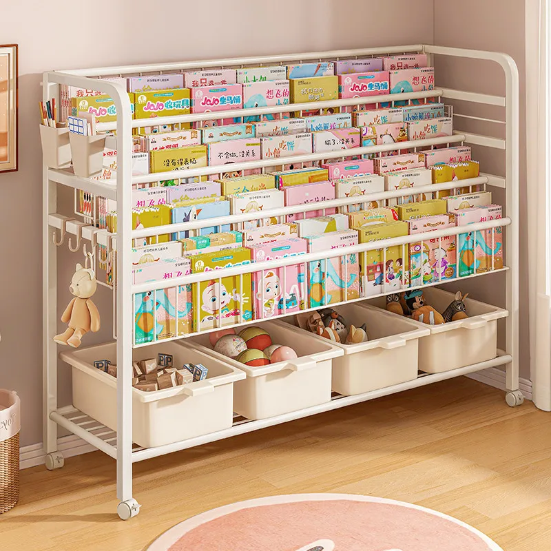 Детские книжные полки, полки для книг с картинками, полки для хранения игрушек, встроенные полки для хранения, напольные полки для чтения . ' - ' . 0
