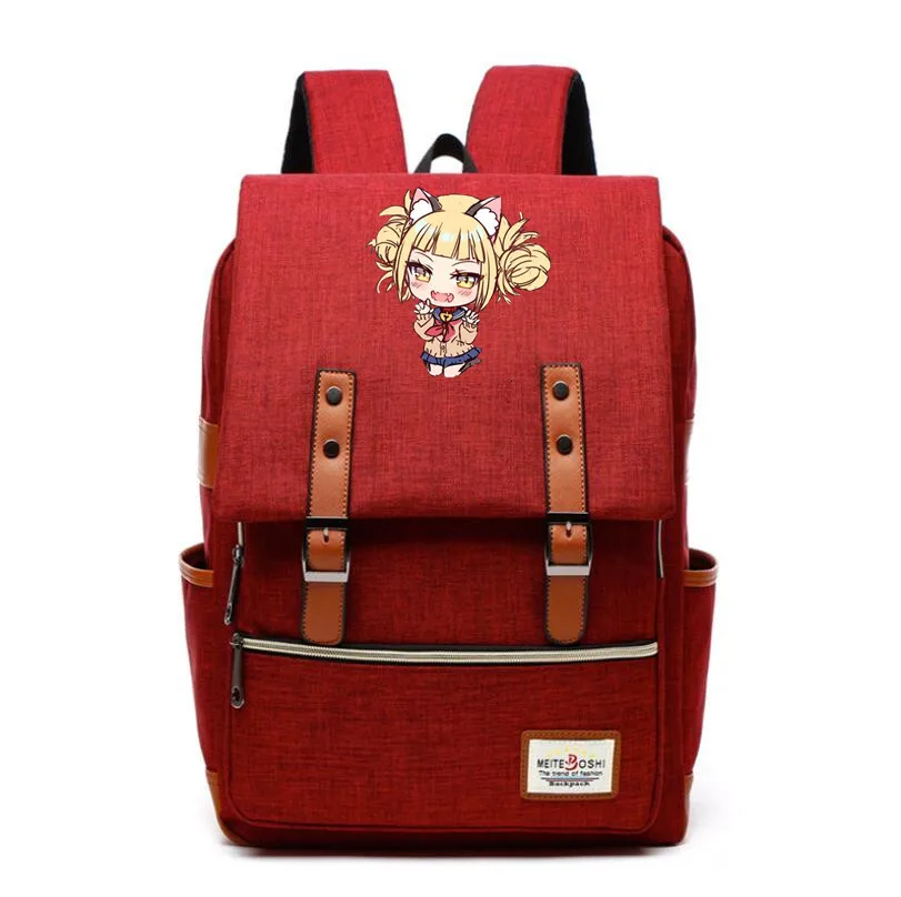 Детский рюкзак My Hero Academia, холщовые школьные сумки, сумка через плечо с пряжками в элегантном стиле, рюкзак для ноутбука, дорожный рюкзак . ' - ' . 4