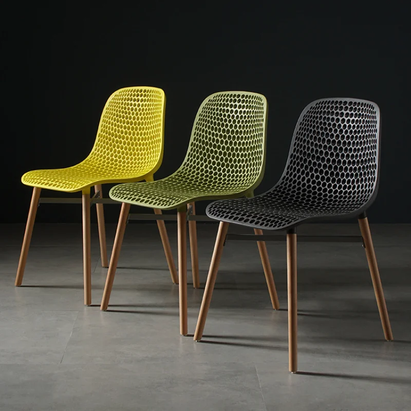 Дизайнерское кресло Nordic Home, Модное Простое современное кресло для приема гостей, креативное выдолбленное кресло со спинкой в виде пчелиных сот . ' - ' . 0