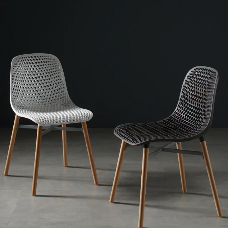Дизайнерское кресло Nordic Home, Модное Простое современное кресло для приема гостей, креативное выдолбленное кресло со спинкой в виде пчелиных сот . ' - ' . 1