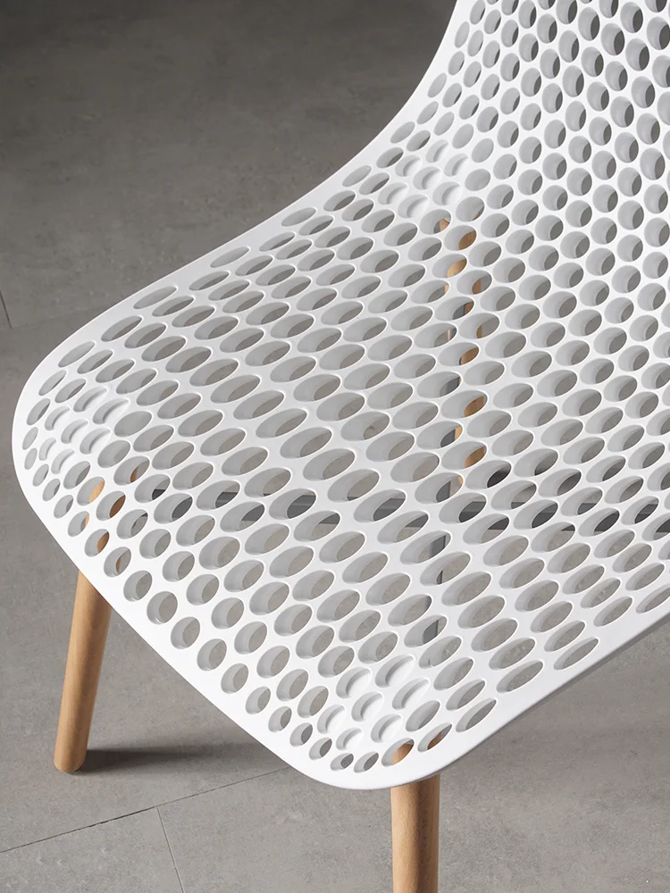 Дизайнерское кресло Nordic Home, Модное Простое современное кресло для приема гостей, креативное выдолбленное кресло со спинкой в виде пчелиных сот . ' - ' . 3