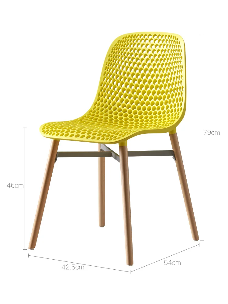 Дизайнерское кресло Nordic Home, Модное Простое современное кресло для приема гостей, креативное выдолбленное кресло со спинкой в виде пчелиных сот . ' - ' . 4