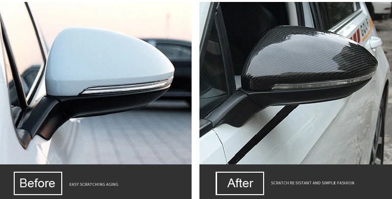 Для KIA K3 2019 2020 Углеродное волокно ABS Боковая дверь автомобиля Зеркало заднего вида Защитная рамка Накладка Аксессуары для укладки автомобилей . ' - ' . 2